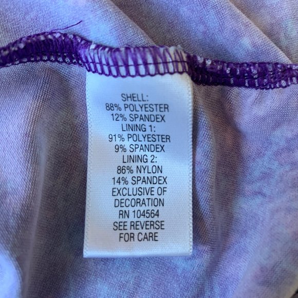 Gaiam Active Purple Marble Print Strappy Back Tank Top โ Size M - Picture 3 of 9